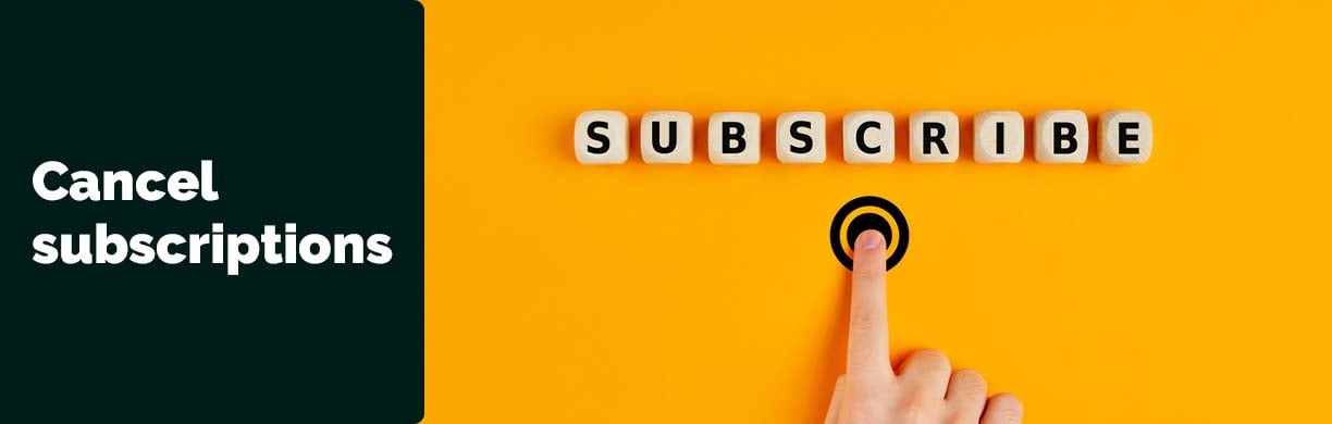 cancel subscriptions to save money 